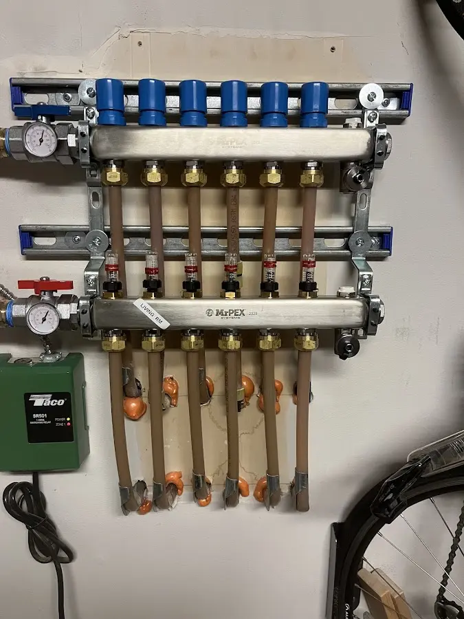 Plumber performing Gas Line Installation at a residential property in Forest Hill